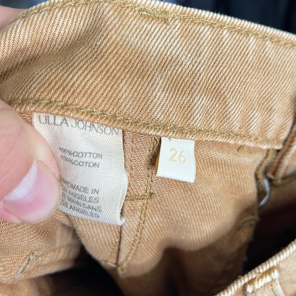 Ulla Johnson The Lou Jean in Danube Wash Sz 26 Handmade Bootcut flare - Picture 9 of 13